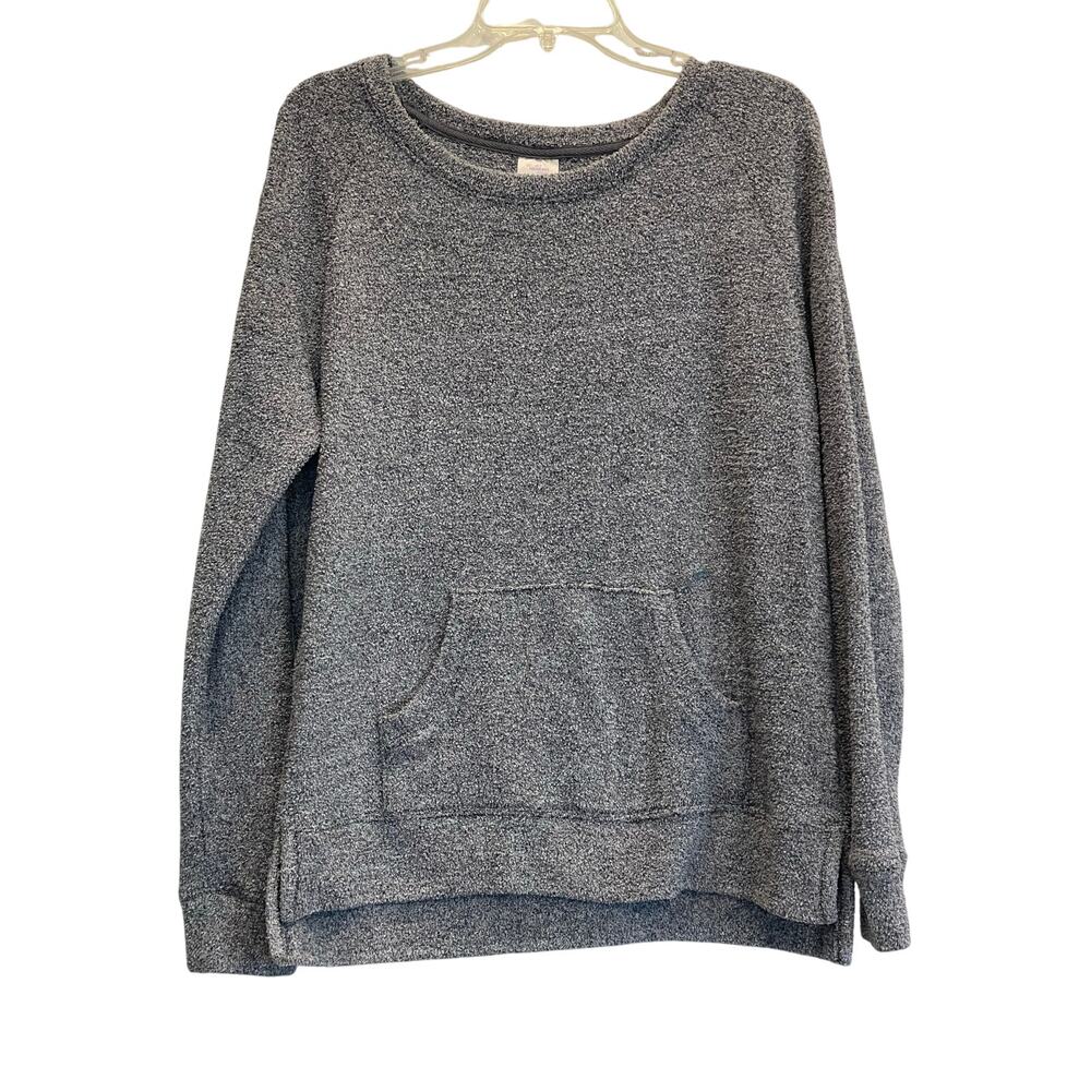 Secret Treasures Ladies gray cozy pajama sweatshirt top L